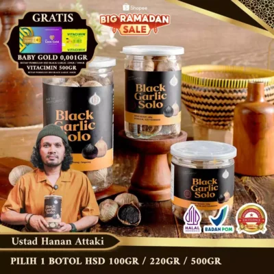 Black Garlic, Bawang Hitam Premium, Rempah Berkualitas New Packaging